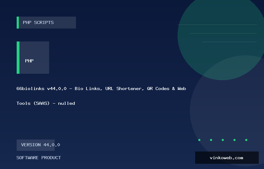 66biolinks v44.0.0 - Bio Links, URL Shortener, QR Codes & Web Tools (SAAS) - nulled