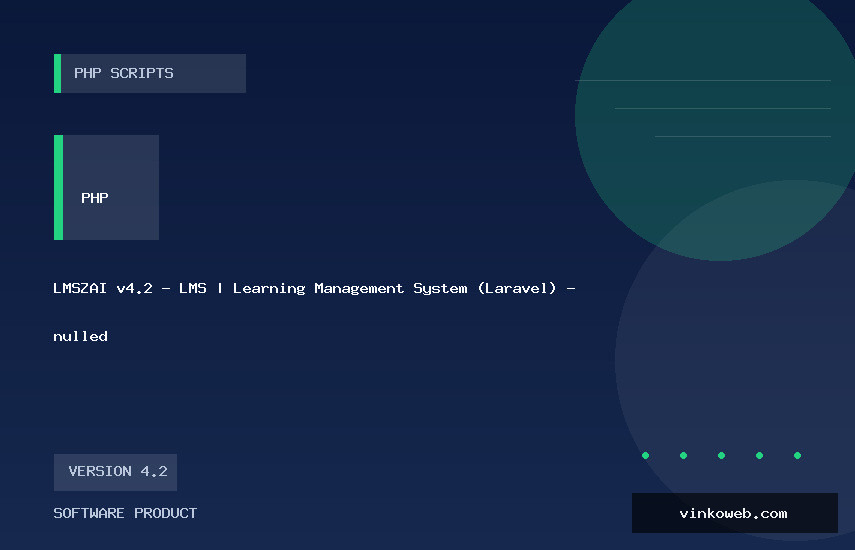 LMSZAI v4.2 - LMS | Learning Management System (Laravel) - nulled