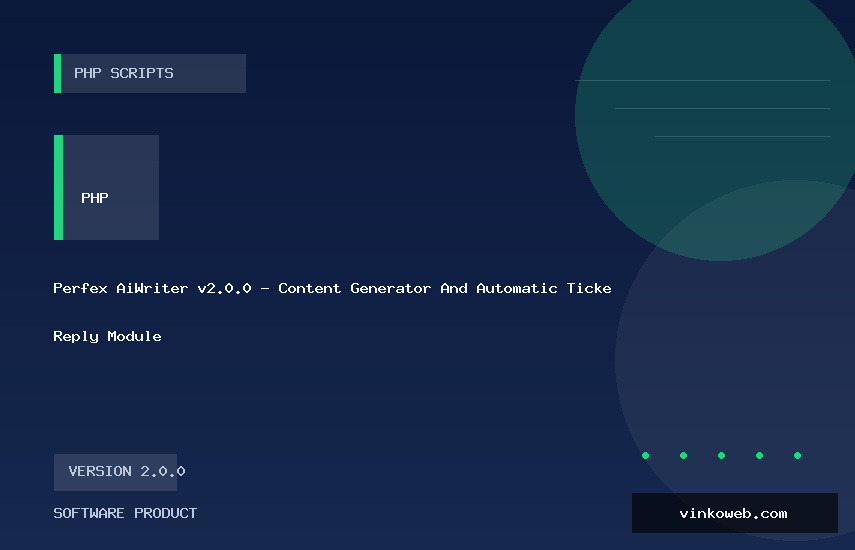 Perfex AiWriter v2.0.0 - Content Generator And Automatic Ticket Reply Module