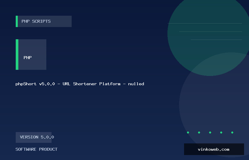 phpShort v5.0.0 - URL Shortener Platform - nulled