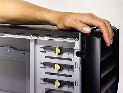 How to put a PC case back together