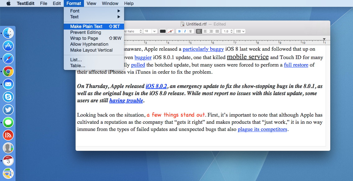 textedit-make-plain-text