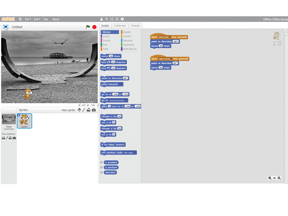 Teach Scratch to your kids: Step Two
