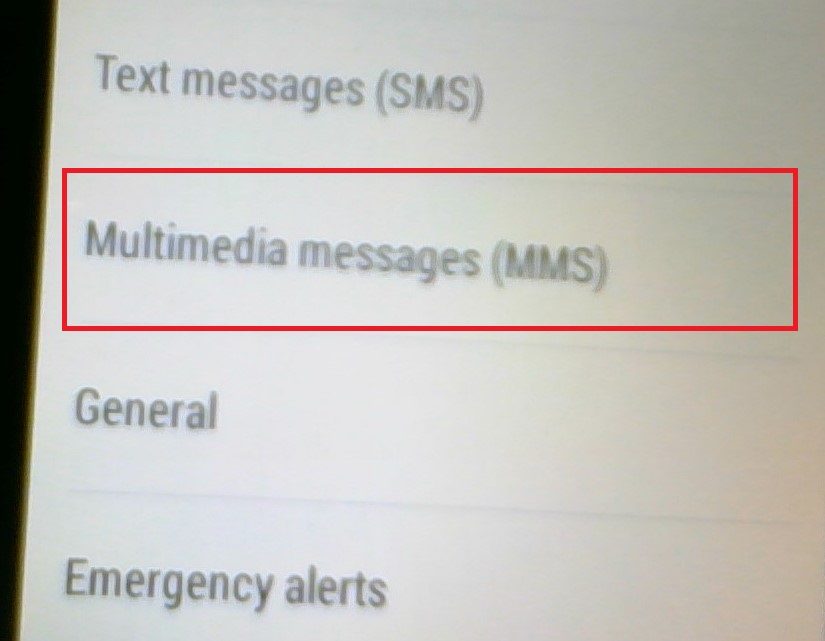 Android Messages Settings