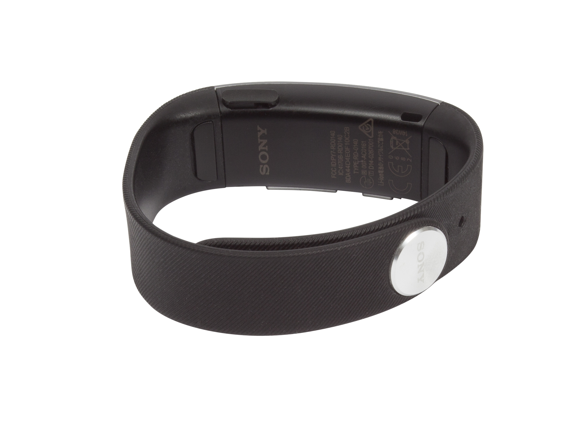 Sony SmartBand Talk - on its side