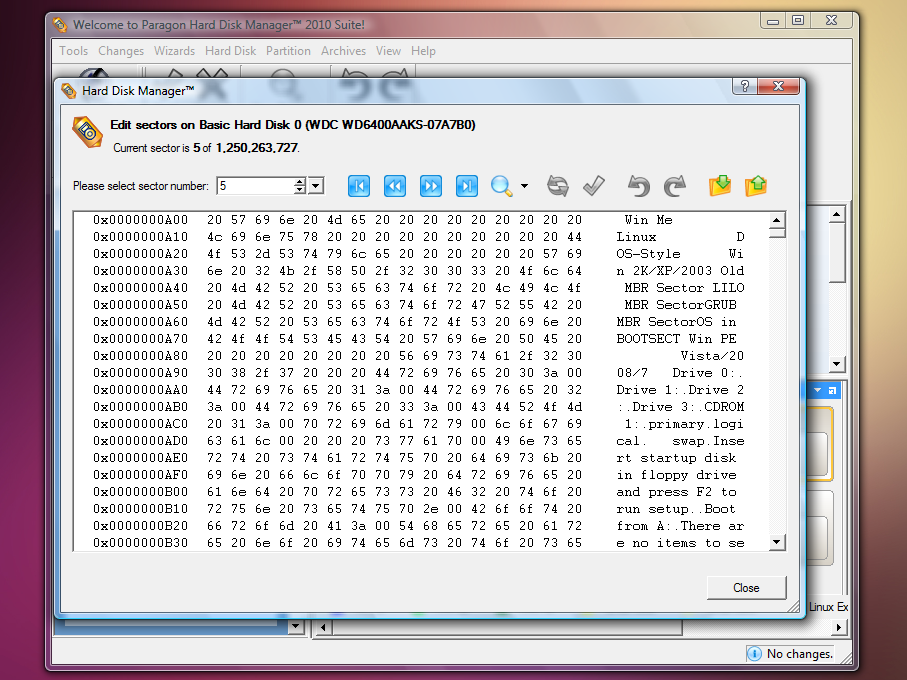 A sector editor lets you get down and dirty with the bits and bytes on your drive.