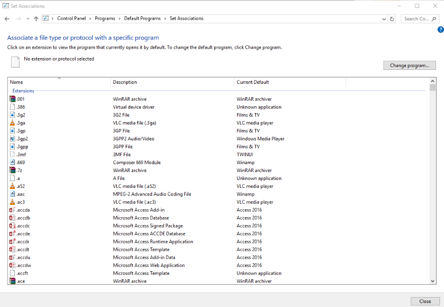 How To Associate File Types With Programs in Windows 10