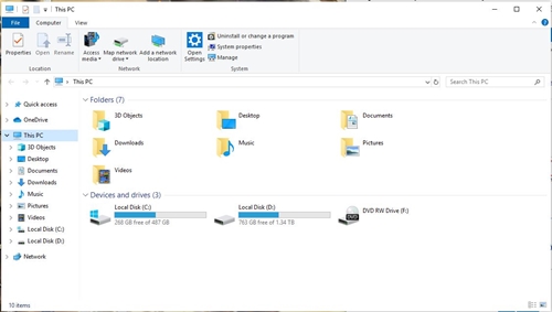 Right Click on This PC