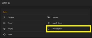 device options