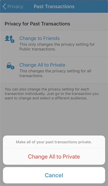 past transactions