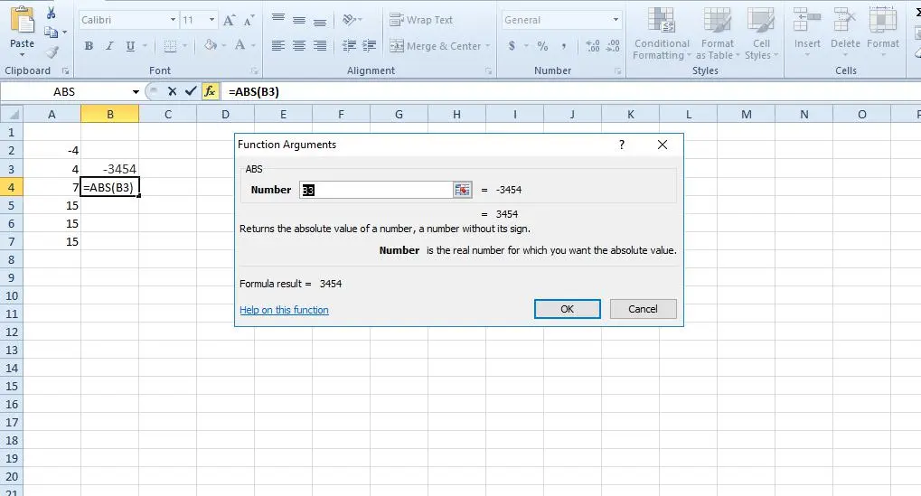 How To Get Absolute Value in Excel