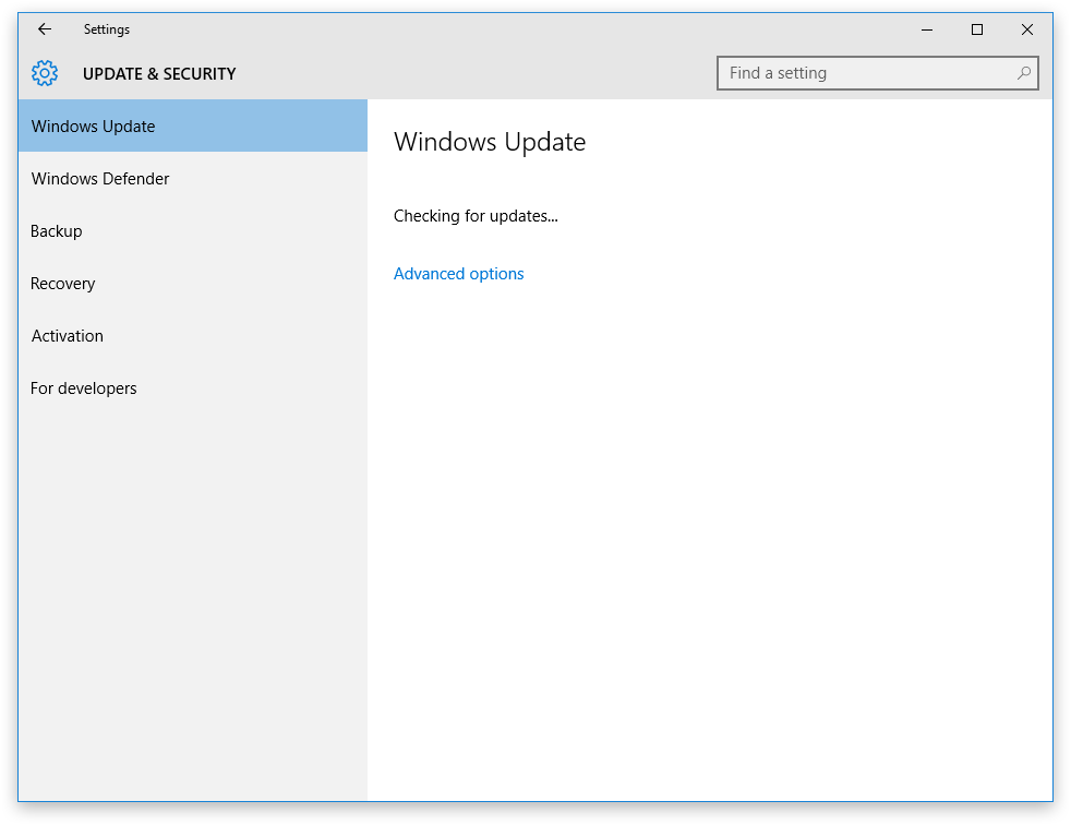 windows update windows 10