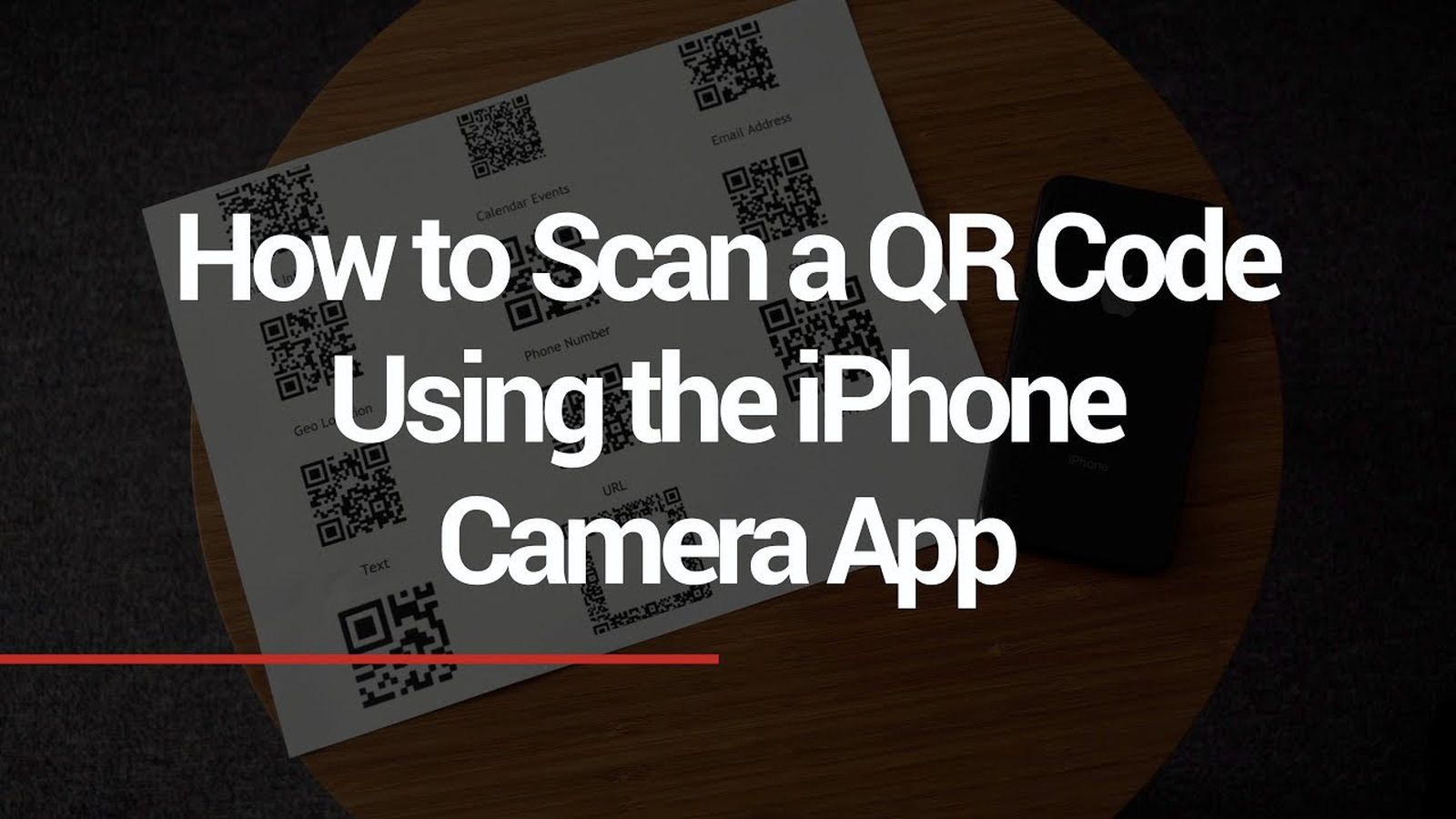 How to Scan a QR Code Using the Camera on the iPhone or the iPad