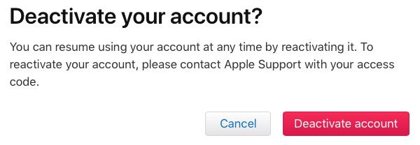 deactivate red button