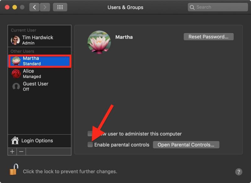 how to enable parental controls for an existing user account 2