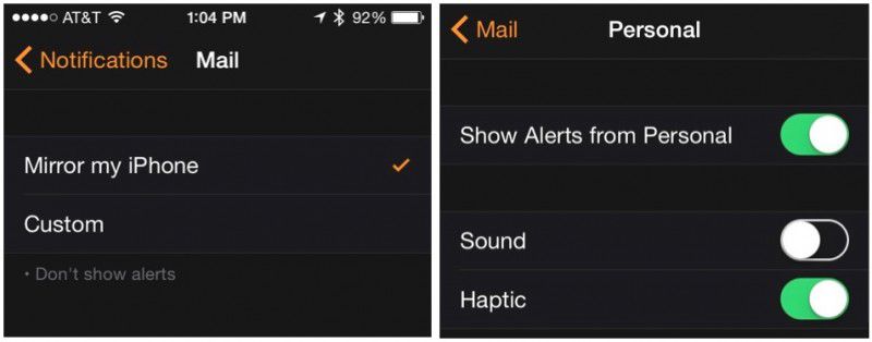 Mail on Apple Watch 4